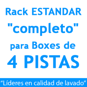 "RACK ESTANDAR "completo": para Boxes de 4 PISTAS"