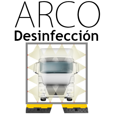 "ARCO de DESINFECCION para el EXTERIOR de CAMIONES"